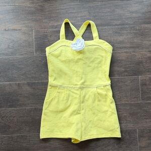 Janie and Jack Kids Sunny Yellow Romper
